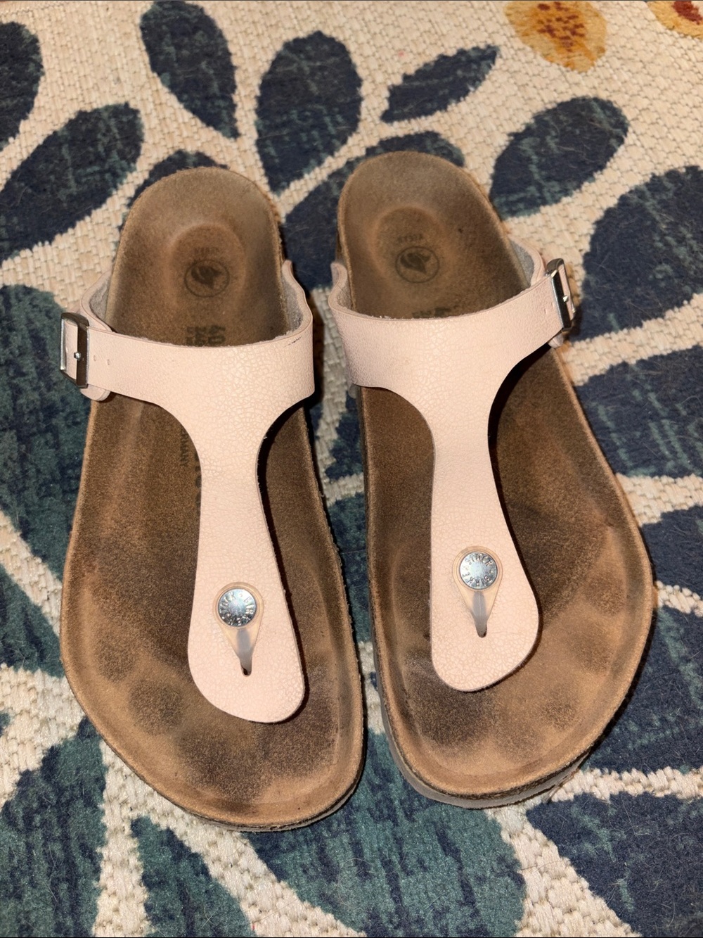 Birkenstock Women’s Light Pink T-Strap Sandals